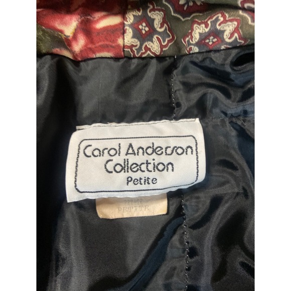 Carol Anderson Collection Petite Floral Rose Patchwork Bomber Jacket - Picture 3 of 10